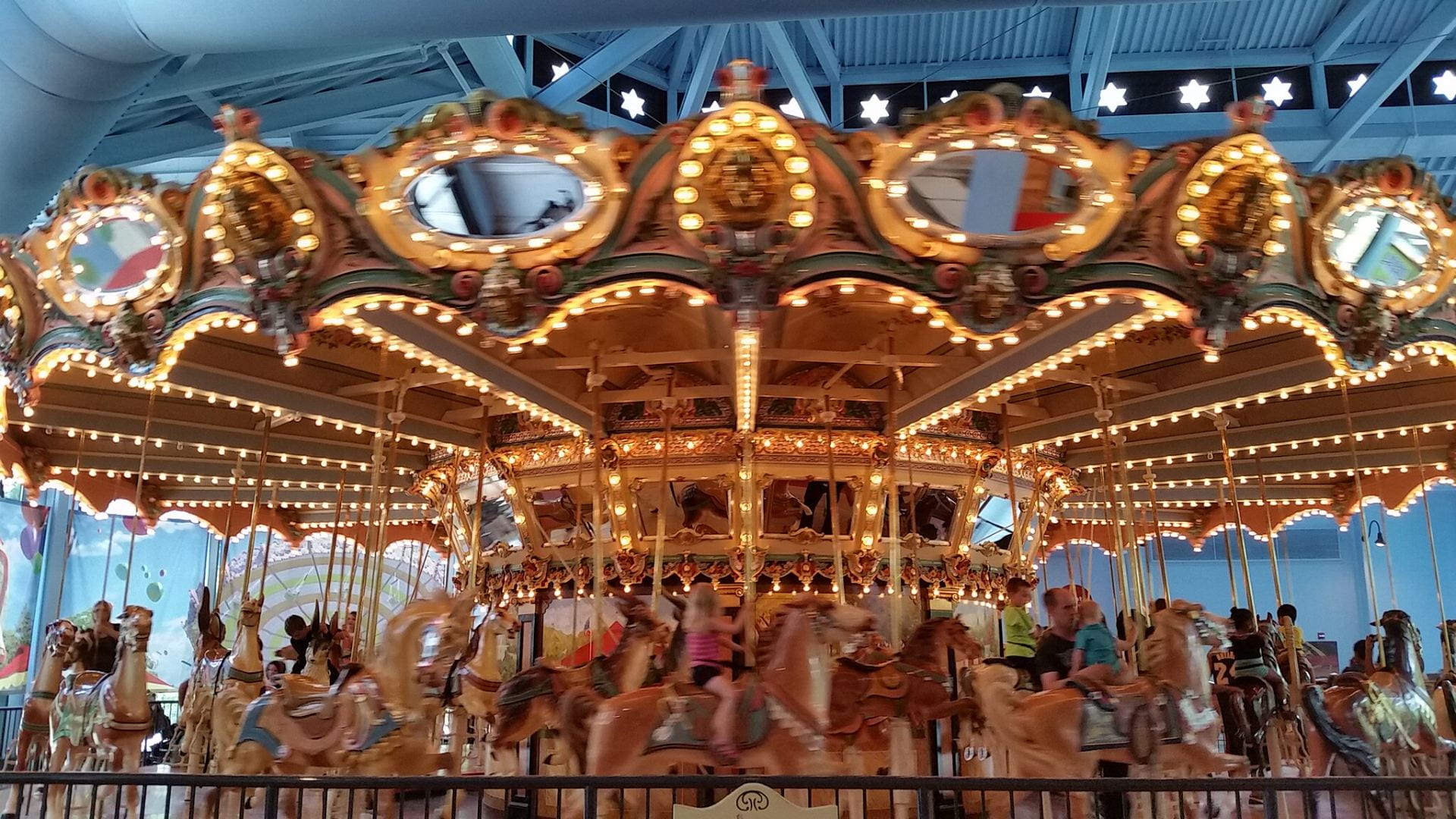 A carousel in motion. Photo by Grace Rodriguez.