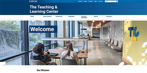 Teaching and Learning Center website