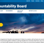 Screenshot of the Police Accountability Board website