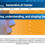 Generative AI website screenshot